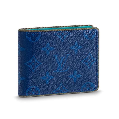 louis vuitton mens blue wallet|Louis Vuitton bifold wallet men.